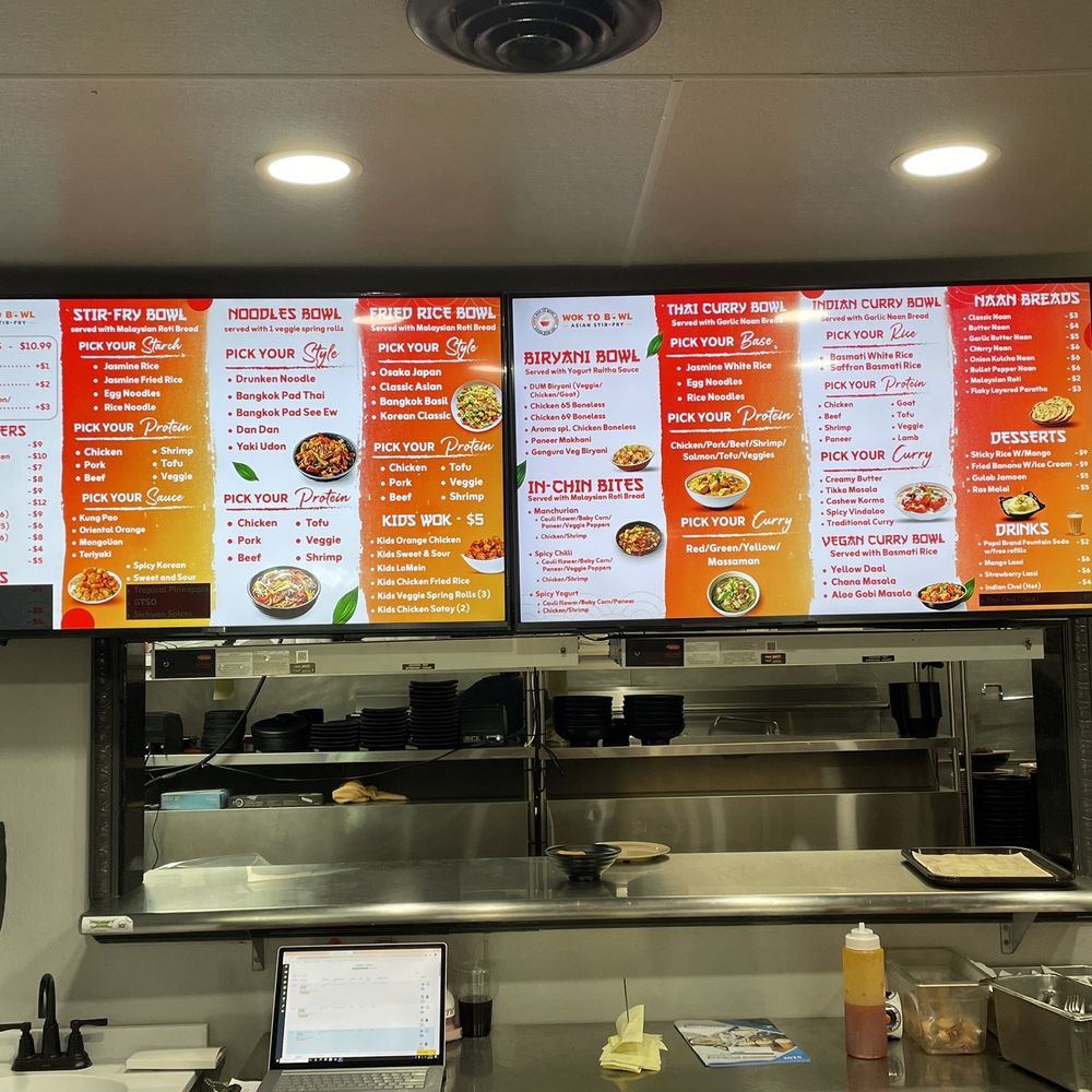 Wok to Bowl - Order at counter or kiosk. - Pan Asian Near Me - Bloomington, Illinois Wok to Bowl - Order at counter or kiosk. - Pan Asian Near Me - Bloomington, Illinois
