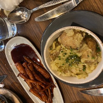 Deacon's New South - Carrots and smashed potatoes - Steakhouses Near Me - Nashville, Tennessee Deacon's New South - Carrots and smashed potatoes - Steakhouses Near Me - Nashville, Tennessee