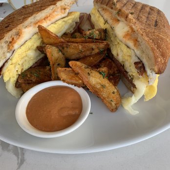 Utopia Caffe - Breakfast sandwich $8 - Breakfast & Brunch Near Me - Tustin, California