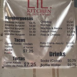 Little Kitchen Food Truck - This is their updated menu and prices. I was just there on 3/20/21.