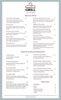 Menu photo 1 Pinnacle Grill Kerrville, TX Menu photo 1 Pinnacle Grill Kerrville, TX