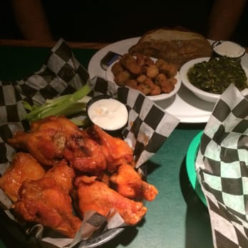 Roasters - Hot wings and three veggie plate. - Southern Near Me - Atlanta, Georgia