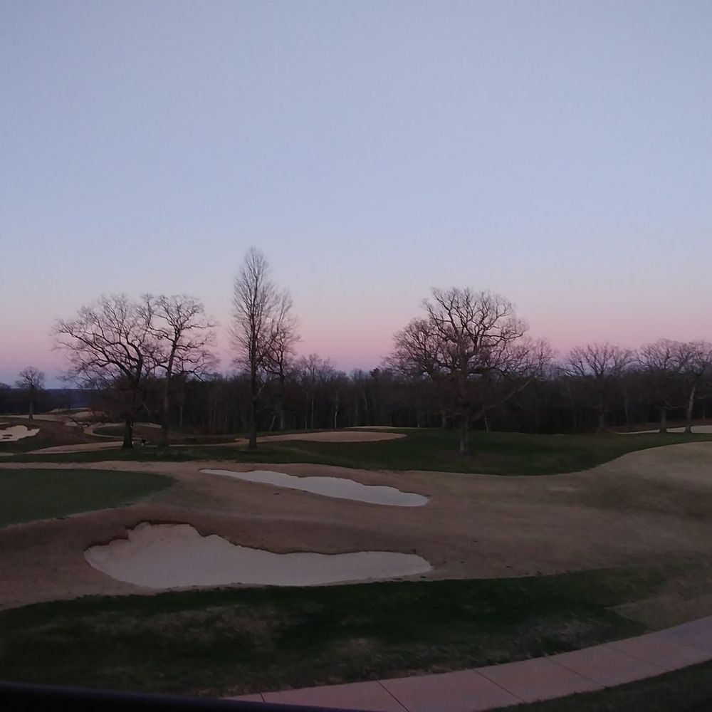 View of the golf course from a second floor room View of the golf course from a second floor room