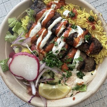 Tahina - Lamb and Beef Kabob Plate - Mediterranean Near Me - Alameda, California