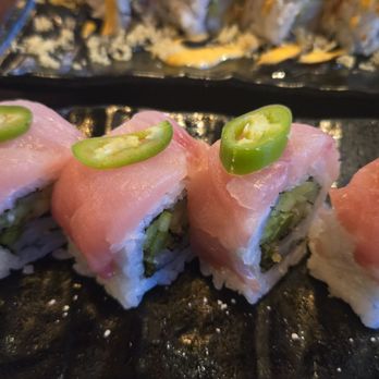 Kimu Sushi - Long Beach roll was fresh and the fried scallion was a good addition... - Sushi Bars Near Me - Long Beach, California Kimu Sushi - Long Beach roll was fresh and the fried scallion was a good addition... - Sushi Bars Near Me - Long Beach, California