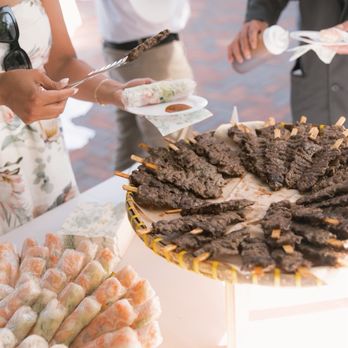 Cater Pho You - Beef skewers, shrimp spring rolls and tofu spring rolls. So yummy! - Caterers Near Me - Lake Forest , California Cater Pho You - Beef skewers, shrimp spring rolls and tofu spring rolls. So yummy! - Caterers Near Me - Lake Forest , California