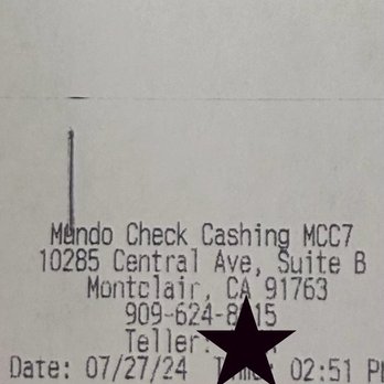 Mundo Check Cashing - Proof I was there & Im a real person! - Check Cashing/Pay-day Loans Near Me - Montclair, California Mundo Check Cashing - Proof I was there & Im a real person! - Check Cashing/Pay-day Loans Near Me - Montclair, California