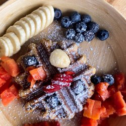 TocaMadera - guava queso waffle