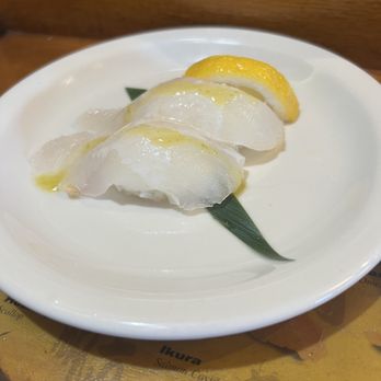 Yanagi Sushi - FRESH Halibut w/Yuzu sauce! - Sushi Bars Near Me - Northridge, California Yanagi Sushi - FRESH Halibut w/Yuzu sauce! - Sushi Bars Near Me - Northridge, California