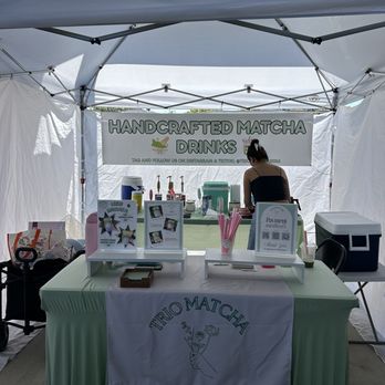 Trio Matcha - Trio Matcha booth at Natomas Farmer's Market - Coffee & Tea Near Me - Sacramento, California Trio Matcha - Trio Matcha booth at Natomas Farmer's Market - Coffee & Tea Near Me - Sacramento, California