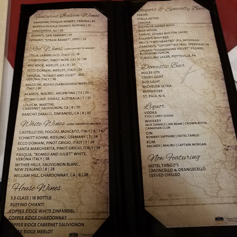 Vito Provolone's - wine/beer list Nov 2018 - Italian Near Me - Indianapolis, Indiana Vito Provolone's - wine/beer list Nov 2018 - Italian Near Me - Indianapolis, Indiana