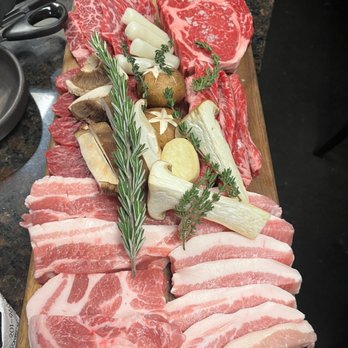 Wooga - Wooja Large: USDA Prime Rib-Eye Steak USDA Prime Outside Skirt Steak USDA Prime Hanger Steak USDA Prime Rib Finger Pork Belly Pork Jowl - Korean Near Me - Fort Lee, New Jersey Wooga - Wooja Large: USDA Prime Rib-Eye Steak USDA Prime Outside Skirt Steak USDA Prime Hanger Steak USDA Prime Rib Finger Pork Belly Pork Jowl - Korean Near Me - Fort Lee, New Jersey
