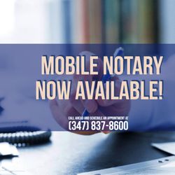 Maduro & Son - Mobile Notary now available! Give us a call at our dedicated Mobile Notary line to schedule an appointment.
