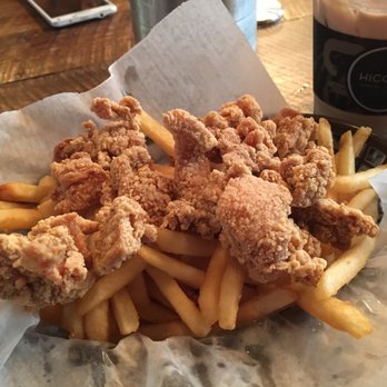 Hiccups Veo Cafe - Popcorn chicken w/ fries - fries overpowered the chicken - Asian Fusion Near Me - Carson, California