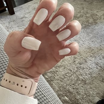 Holly’s Nails - This is OPI Funny Bunny which is notoriously difficult to apply evenly and they look perfect. Not thick or streaky, and I am a picky one :) - Nail Salons Near Me - Cypress, California