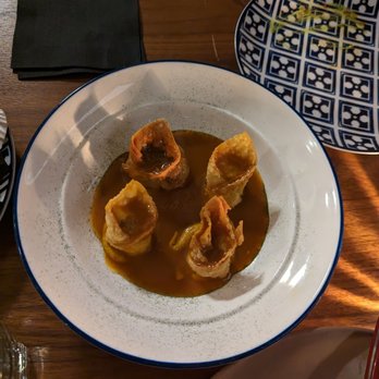 Mama Delia - Monkfish & Morcilla Dumplings - Spanish Near Me - Chicago, Illinois Mama Delia - Monkfish & Morcilla Dumplings - Spanish Near Me - Chicago, Illinois