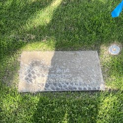 Groman Eden Mortuary - Eligible grave stone, I was told to clean off myself with wet ones