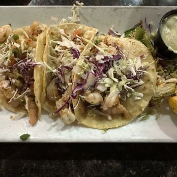 Los Cerritos Mexican Kitchen - Tacos De Camaron- three shrimp tacos on corn tortillas with a side of slaw. - Mexican Near Me - Roswell, New Mexico Los Cerritos Mexican Kitchen - Tacos De Camaron- three shrimp tacos on corn tortillas with a side of slaw. - Mexican Near Me - Roswell, New Mexico
