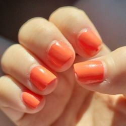 Future Nails & Spa - One day after a manicure and polish.  Polish was lumpy and had bubbles in it, and the tips peeled the first day.