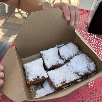 Beignets & Brew - Traditional Beignets (4) - we added an extra beignet - Coffee & Tea Near Me - Destin, Florida Beignets & Brew - Traditional Beignets (4) - we added an extra beignet - Coffee & Tea Near Me - Destin, Florida