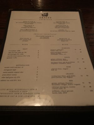 Menu photo 3 Graces New York, NY