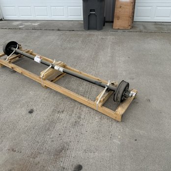DMK Profleet Services - New axle for a Colman camper trailer - Auto Repair Near Me - Wilbur, Washington DMK Profleet Services - New axle for a Colman camper trailer - Auto Repair Near Me - Wilbur, Washington