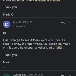 Emails between me and operations manager