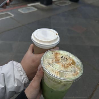 Academic Coffee - iced banana cream matcha and hot banana cream pie latte - Bakeries Near Me - San Jose, California Academic Coffee - iced banana cream matcha and hot banana cream pie latte - Bakeries Near Me - San Jose, California