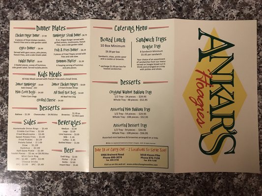 Menu photo 2 Ankar's Hoagies Chattanooga, TN