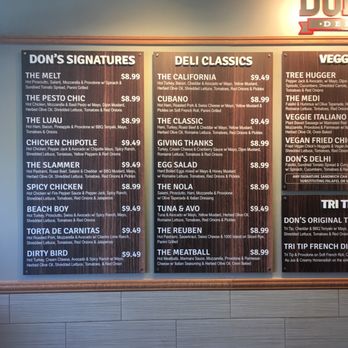 The Don's Deli - Menu - Sandwiches Near Me - Mountain View, California The Don's Deli - Menu - Sandwiches Near Me - Mountain View, California