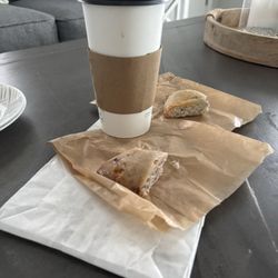 Caribbean Coffee - Cappuccino and scones- takeout