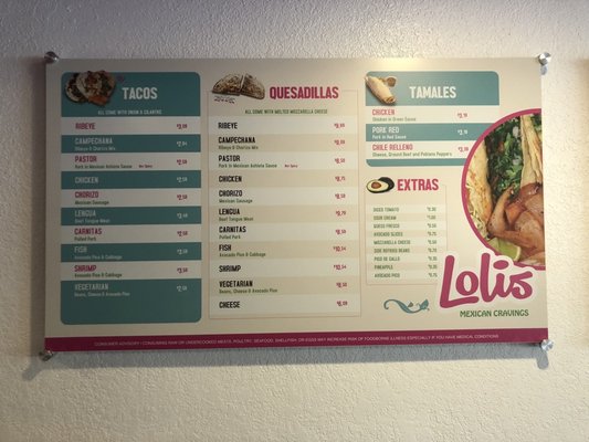 Menu photo 8 Lolis Tacos - Gandy Tampa, FL Menu photo 8 Lolis Tacos - Gandy Tampa, FL