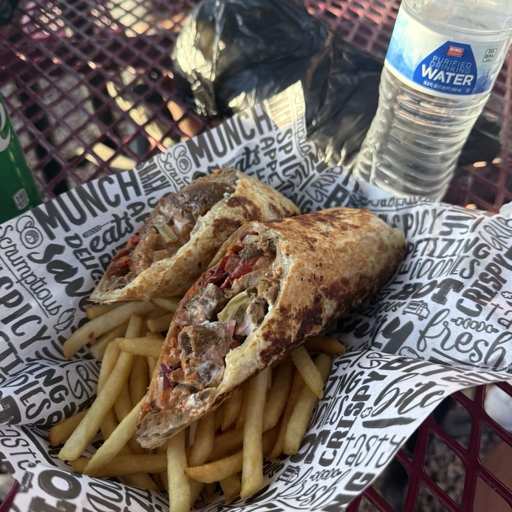 Wrap It Up - Santorini gyro wrap - Food Trucks Near Me - Moab, Utah Wrap It Up - Santorini gyro wrap - Food Trucks Near Me - Moab, Utah