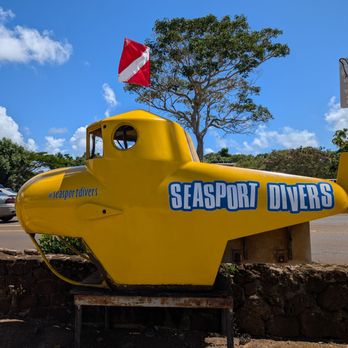 Seasport Divers - Look for the yellow submarine alongside the road - Scuba Diving Near Me - Koloa, Hawaii Seasport Divers - Look for the yellow submarine alongside the road - Scuba Diving Near Me - Koloa, Hawaii