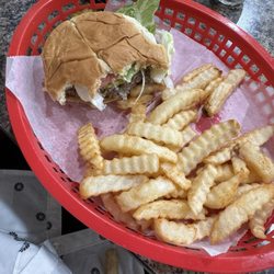 JB's BBQ - Cheeseburger and fries