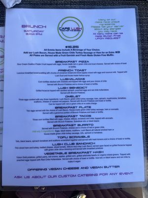 Menu photo 6 Cafe Lush Albuquerque, NM