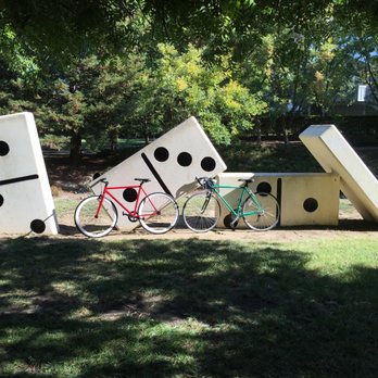 Covell Park - Taking a break from riding bikes at the dominoes! - Parks Near Me - Davis, California