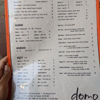 Domo - Sushi Bars Near Me - San Francisco, California Domo - Sushi Bars Near Me - San Francisco, California