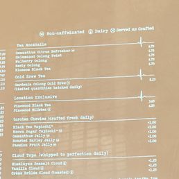 Menu as of 4/04/26 Menu as of 4/04/26