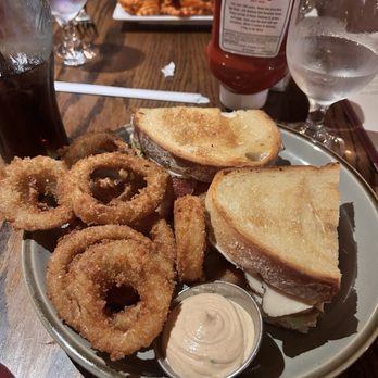Back Bay Social - Turkey BLT & Onion Rings - so yummy!! - New American Near Me - Boston, Massachusetts