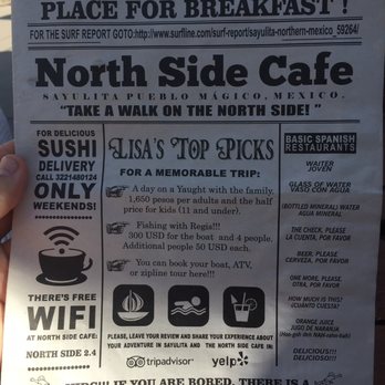 Northside Cafe - Menu - Breakfast & Brunch Near Me - Sayulita, NAY Northside Cafe - Menu - Breakfast & Brunch Near Me - Sayulita, NAY