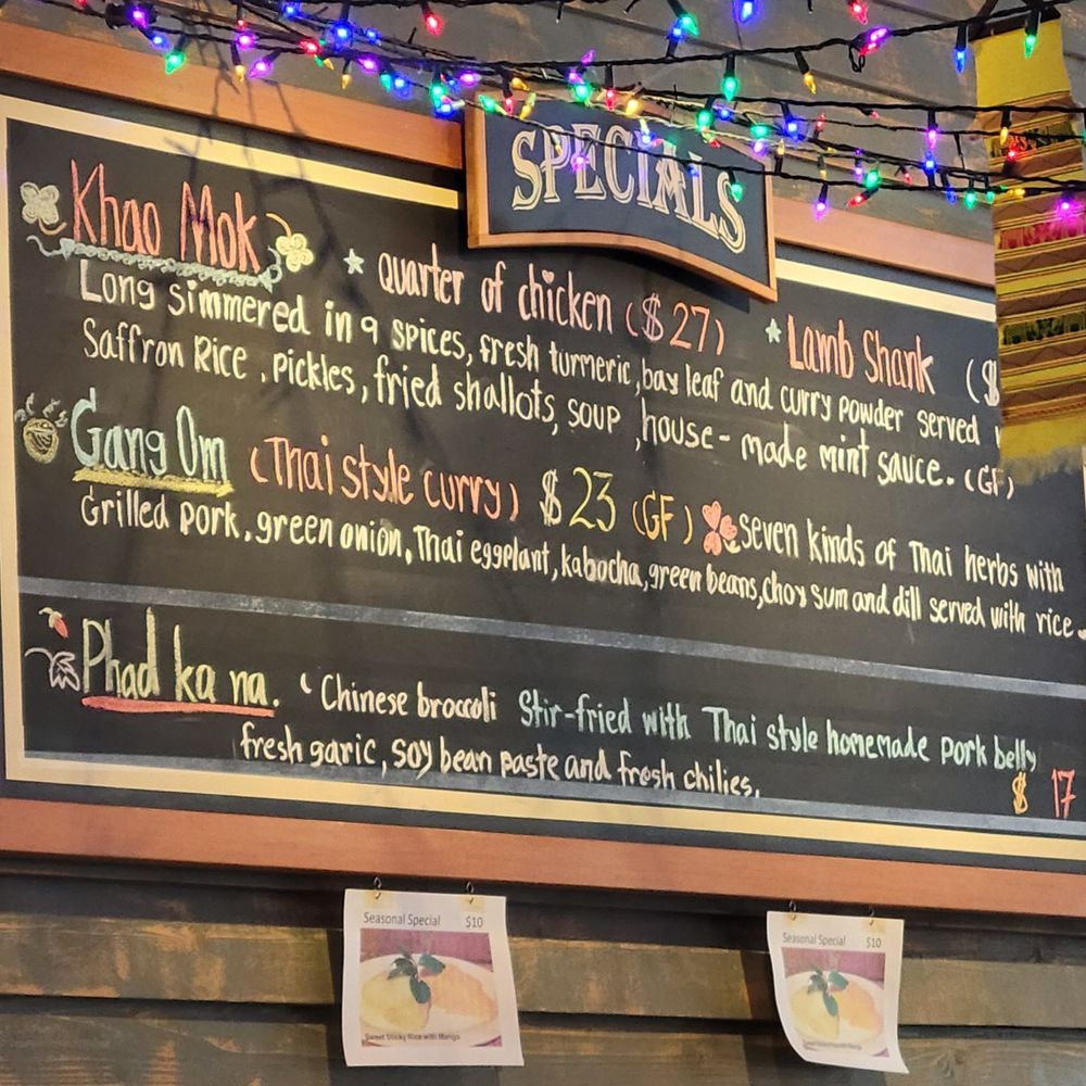Pestle Rock - Specials board - Thai Near Me - Seattle, Washington