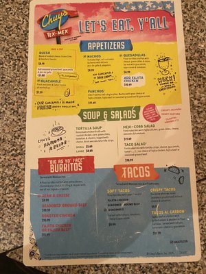 Menu photo 7 Chuy's Clarksville, IN Menu photo 7 Chuy's Clarksville, IN