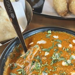 Butter Chicken, Butter Nann, Veg. Samosas