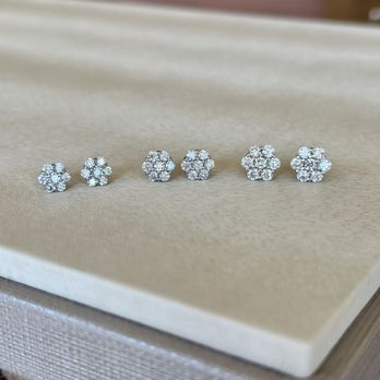 Barmakian Jewelers - Stunning diamond cluster stud earrings in a variety of sizes. - Jewelry Near Me - Framingham, Massachusetts Barmakian Jewelers - Stunning diamond cluster stud earrings in a variety of sizes. - Jewelry Near Me - Framingham, Massachusetts
