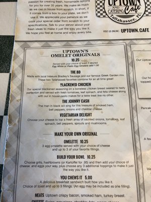 Menu photo 1 Uptown Cafe Tallahassee, FL