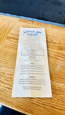 Menu photo 3 Little Joy Los Angeles, CA Menu photo 3 Little Joy Los Angeles, CA