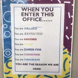 Wasatch Neurosurgery and Spine Associates - This is posted in the room I was put in waiting for my first post op appointment. To me this speaks volumes of this office.