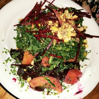 Barbuzzo - Roasted beet salad (before the goat cheese on the bottom became visible) - Mediterranean Near Me - Philadelphia, Pennsylvania Barbuzzo - Roasted beet salad (before the goat cheese on the bottom became visible) - Mediterranean Near Me - Philadelphia, Pennsylvania