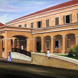 Frederiksted Health Care - Historic building: The Ingeborg Nesbitt Clinic on the Waterfront.